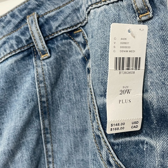 Very Cute Anthropologie Plus PILCRO Wide legged jeans Size 20W, NWT - Picture 3 of 9